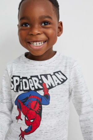 C&A Multipack Of 2 Marvel Long Sleeve Topjes Donkerblauw | UIO-841073