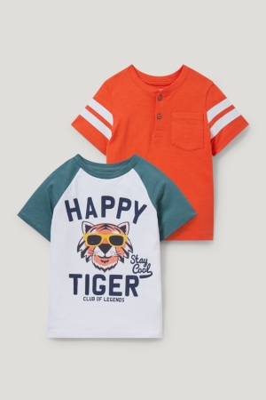 C&A Multipack Of 2 Sleeve T-shirts Wit | IBW-274581