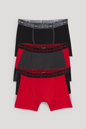 C&A Multipack Of 3 Boxer Ondergoed Rood | JWY-409716