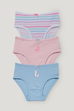 C&A Multipack Of 3 Briefs Organic Katoenen Ondergoed Lichtblauw | QCL-156320