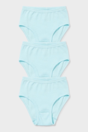 C&A Multipack Of 3 Briefs Organic Katoenen Ondergoed Lichtturquoise | URV-735908