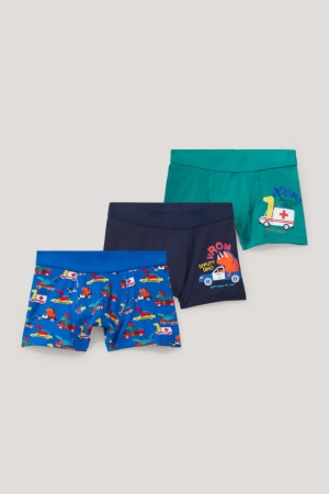 C&A Multipack Of 3 Dinosaur Boxer Organic Katoenen Ondergoed Groen | OHF-294163