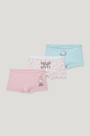 C&A Multipack Of 3 Hello Kitty Organic Katoenen Ondergoed Roze | JAH-450631