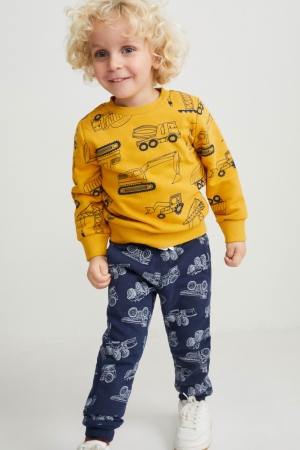 C&A Multipack Of 3 Joggers Broek Donkerblauw | UJO-763809