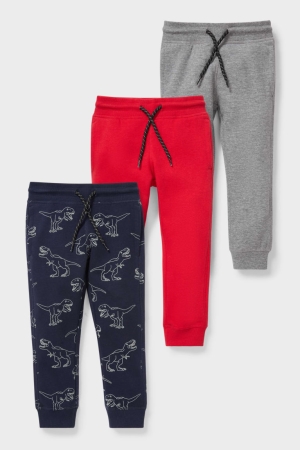 C&A Multipack Of 3 Joggers Broek Rood Blauw | ZXB-516982