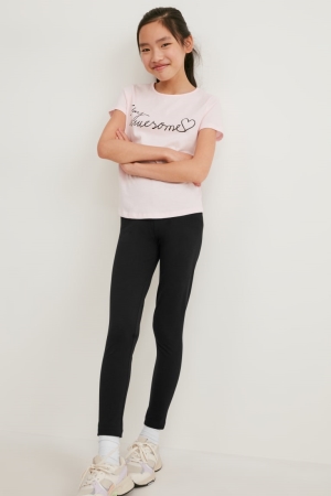 C&A Multipack Of 5 Leggings Broek Zwart | CLN-950412