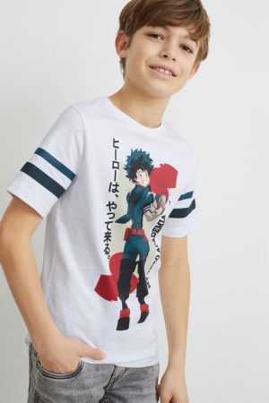C&A My Hero Academia Sleeve T-shirts Wit | FTL-891520