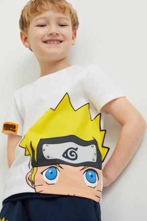 C&A Naruto Sleeve T-shirts Wit | FYD-213589