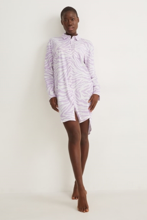 C&A NightPatterned Nachtkleding Lichtpaars | LQE-875643