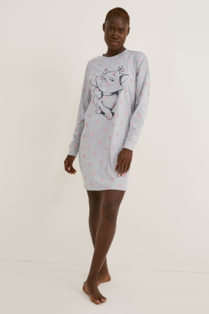 C&A NightPolka Dot Aristocats Nachtkleding Lichtgrijs | TXS-473986