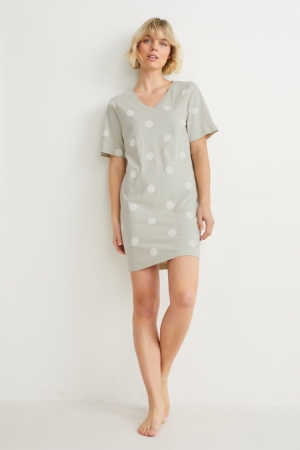 C&A NightPolka Dot Nachtkleding Lichtbeige | BCX-176038