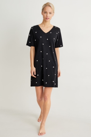 C&A Night Nachtkleding Donkergrijs | UDB-012375