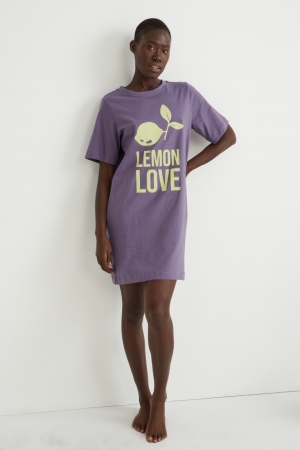 C&A Night Nachtkleding Paars | VZD-048275