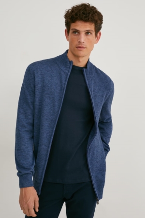 C&A Organic Katoenen Cardigan Donkerblauw | BTY-098436
