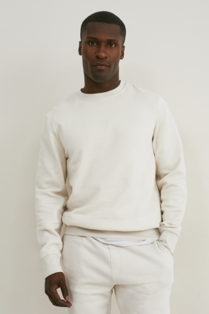 C&A Organic Katoenen Sweatshirts Creme | QTR-134950