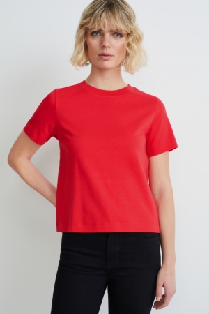 C&A Organic Katoenen T-shirts Rood | QYA-159034