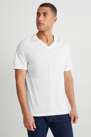 C&A Organic Katoenen T-shirts Wit | YLG-691723