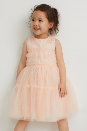 C&A Party Jurken Abrikoos | RBV-102756