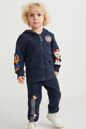 C&A Paw Patrol Set Zip-through And Joggers 2 Piece Broek Donkerblauw | TZE-091385