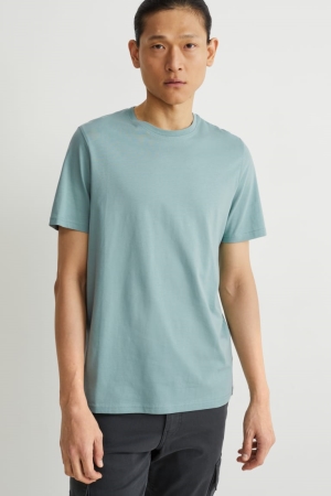 C&A Pima Katoenen T-shirts Mintgroen Groen | MAB-542679