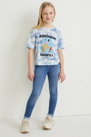 C&A Pokémon Sleeve T-shirts Wit Lichtblauw | LWK-186495