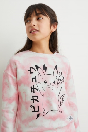 C&A Pokémon Sweatshirts Roze | YFM-062974