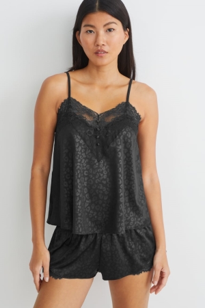 C&A Pyjama Nachtkleding Zwart | DAH-017896