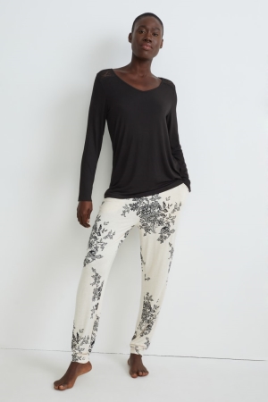 C&A Pyjama Nachtkleding Zwart | YPR-142350