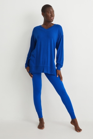 C&A Pyjamas Nachtkleding Donkerblauw | BYQ-256301