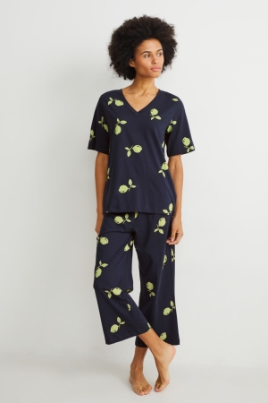 C&A Pyjamas Nachtkleding Donkerblauw | NUF-094816