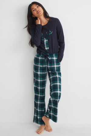 C&A Pyjamas Nachtkleding Donkerblauw | ZJH-825160