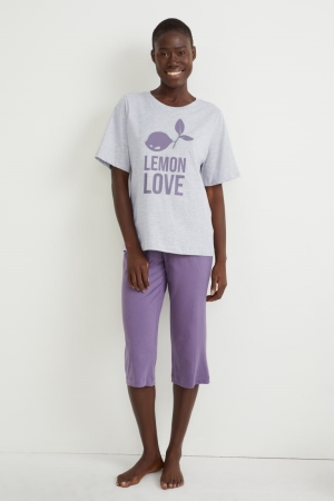 C&A Pyjamas Nachtkleding Lichtgrijs | GJP-258061