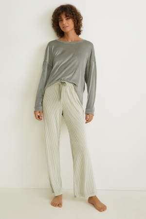 C&A Pyjamas Nachtkleding Lichtgroen | LYN-194708