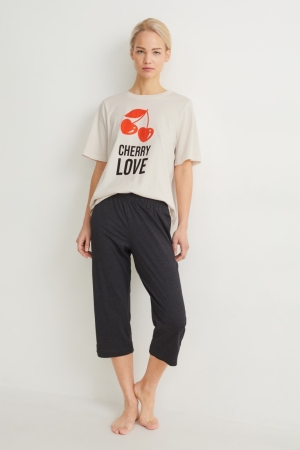 C&A Pyjamas Nachtkleding Wit | AFO-689021
