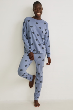C&A Pyjamas Patterned Nachtkleding Blauw | MWJ-284761
