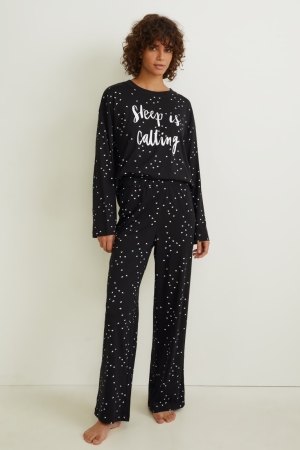 C&A Pyjamas Patterned Nachtkleding Donkerblauw | CQF-651348