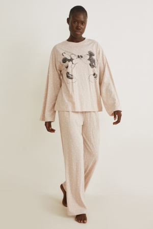 C&A Pyjamas Polka Dot Disney Nachtkleding Beige | XMI-734125