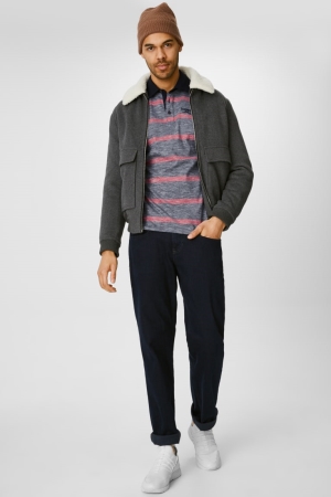C&A Rechtdoor Jeans Blauw Donkerblauw | PJX-972841