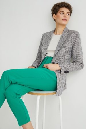 C&A Regular Fit 4 Way Stretch Blazer Beige Blauw | OGT-387526