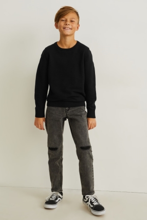 C&A Relaxed Broek Blauw Donkergrijs | FGK-062735