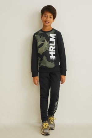 C&A Set And Joggers 2 Piece Broek Donkergroen Zwart | NXC-760852