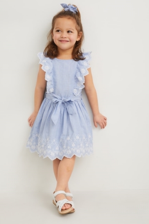 C&A Set And Scrunchie 2 Piece Jurken Lichtblauw | KXA-945712