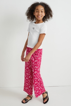 C&A Set Sleeve And Cloth 2 Piece Broek Donkerroze | GFP-096873