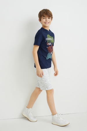 C&A Set Sleeve And Sweat Broek Donkerblauw | MEQ-593746