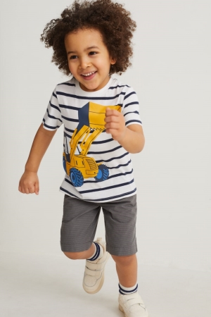 C&A Shorts Broek Grijs | ASF-701528