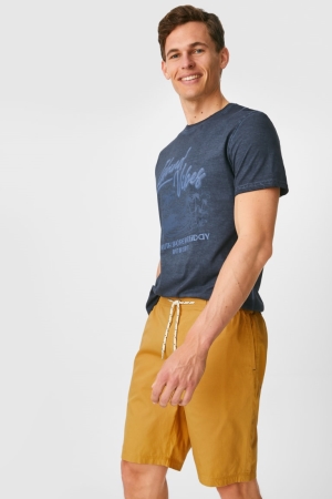 C&A Shorts Korte Broek Lichtgeel | YJR-682014
