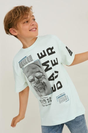 C&A Sleeve T-shirts Mintgroen Groen | AFQ-792845