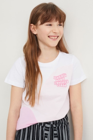 C&A Sleeve T-shirts Roze | XIB-028731