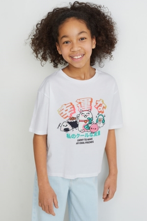 C&A Sleeve T-shirts Wit | VCK-817635