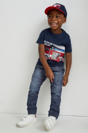 C&A Slim Jeans Donkerblauw | IFW-810734